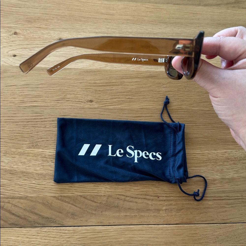 Le Specs Dark Brown Rectangular Sunglasses - image 3